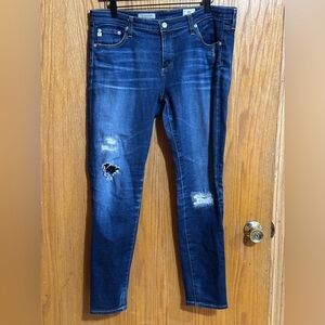 AG Adriano Goldschmied women’s jeans sz 32 the legging ankle stretch‎